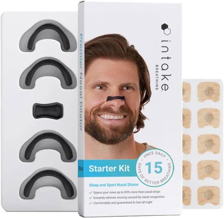 Magnetic nasal strips anti snoring nose clips skin safe starter (15 kit )