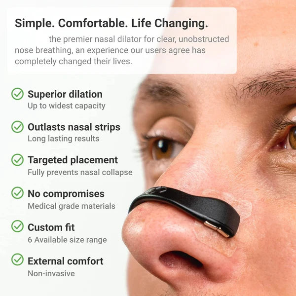 Magnetic nasal strips anti snoring nose clips skin safe starter (15 kit )